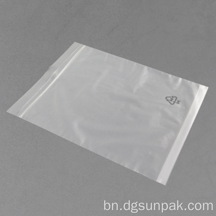 পলিব্যাগ প্যাকিং পুনর্ব্যবহারযোগ্য পুনর্ব্যবহারযোগ্য দম বন্ধ হওয়ার সতর্কতা ব্যাগ